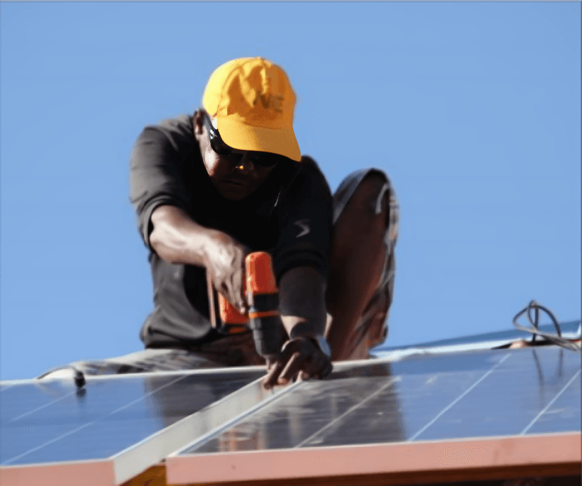 Solar panel installation